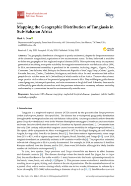 Mapping the Geographic Distribution of Tungiasis in Sub-Saharan Africa