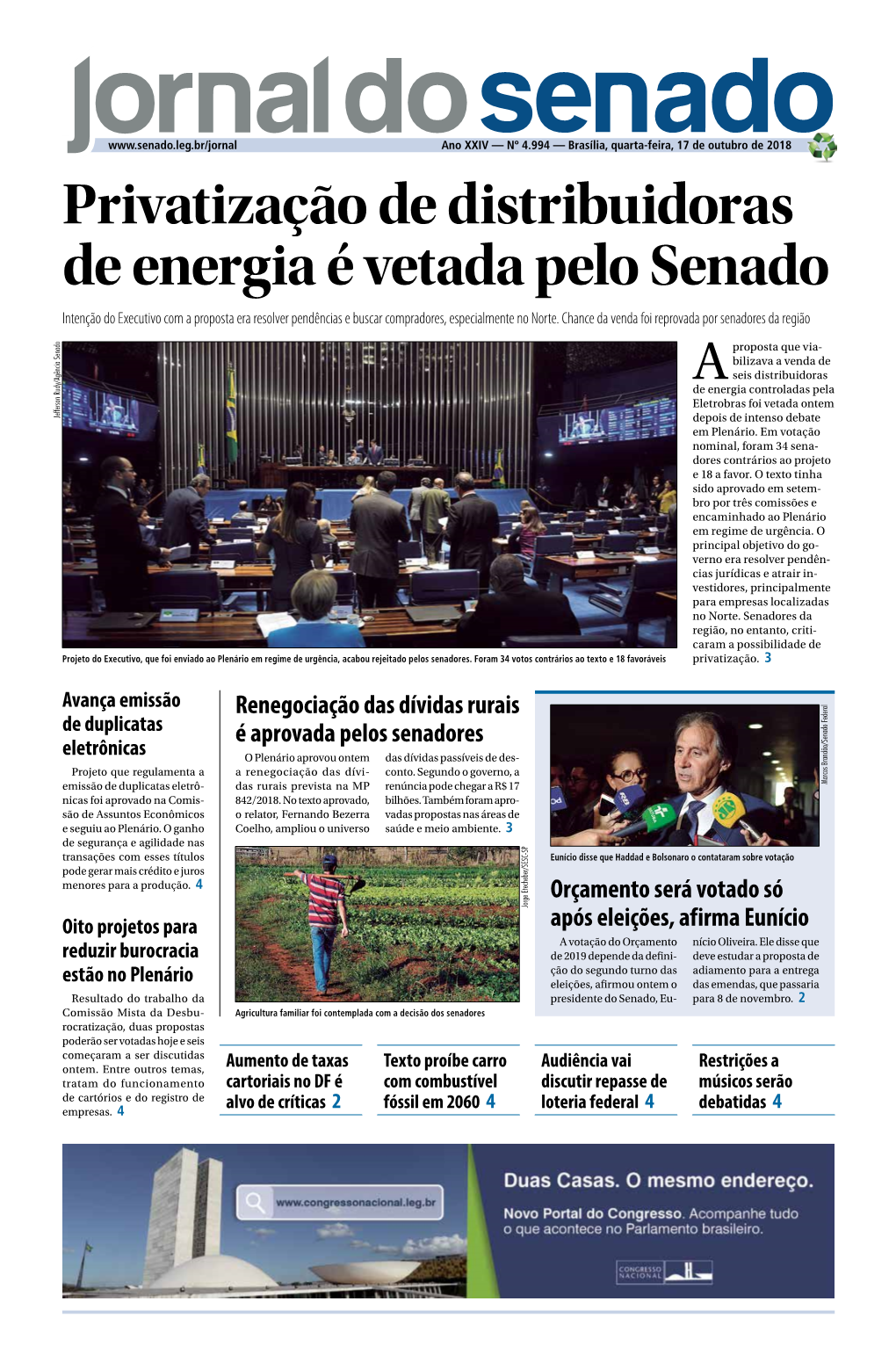 Privatização De Distribuidoras De Energia É Vetada Pelo Senado