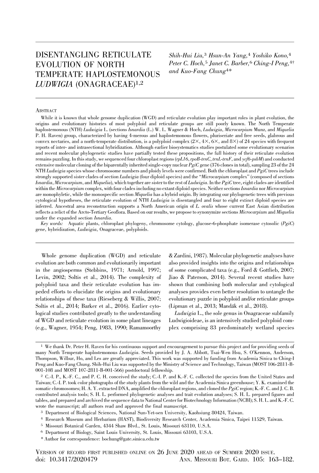 Disentangling Reticulate Evolution of North Temperate Haplostemonous