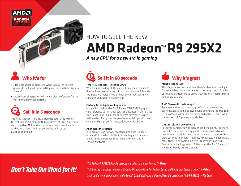 AMD Radeon™R9 295X2