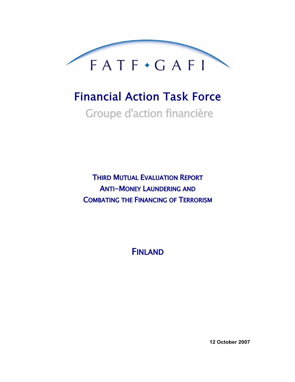 Financial Action Task Force Groupe D'action Financière