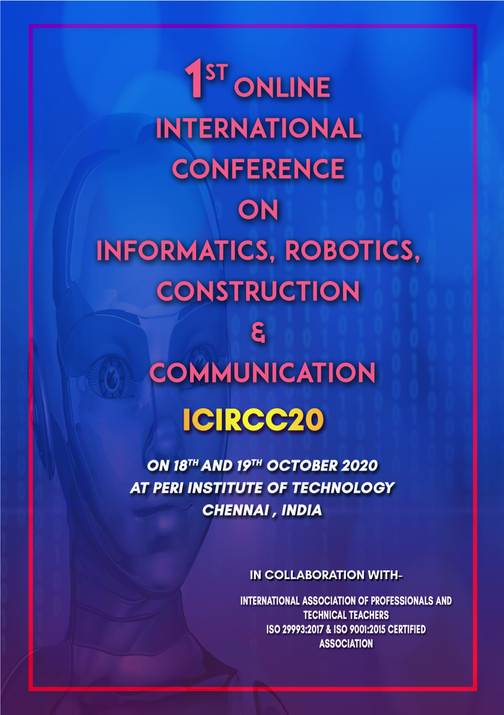 1St Online International Conference on Informatics, Robotics, Construction