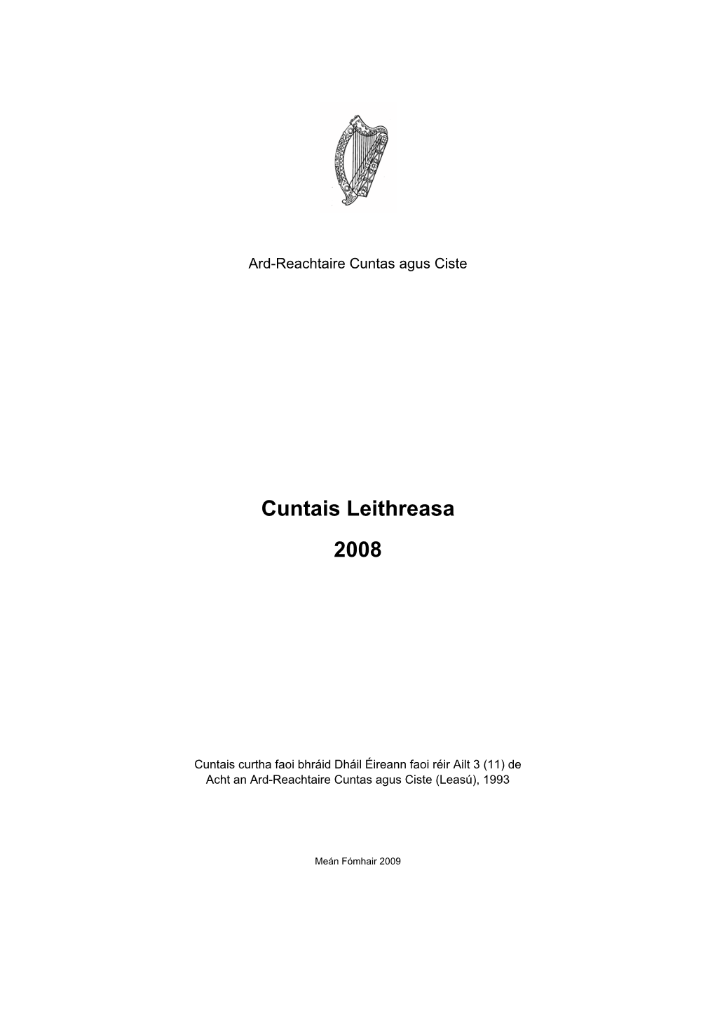 Cuntais Leithreasa 2008