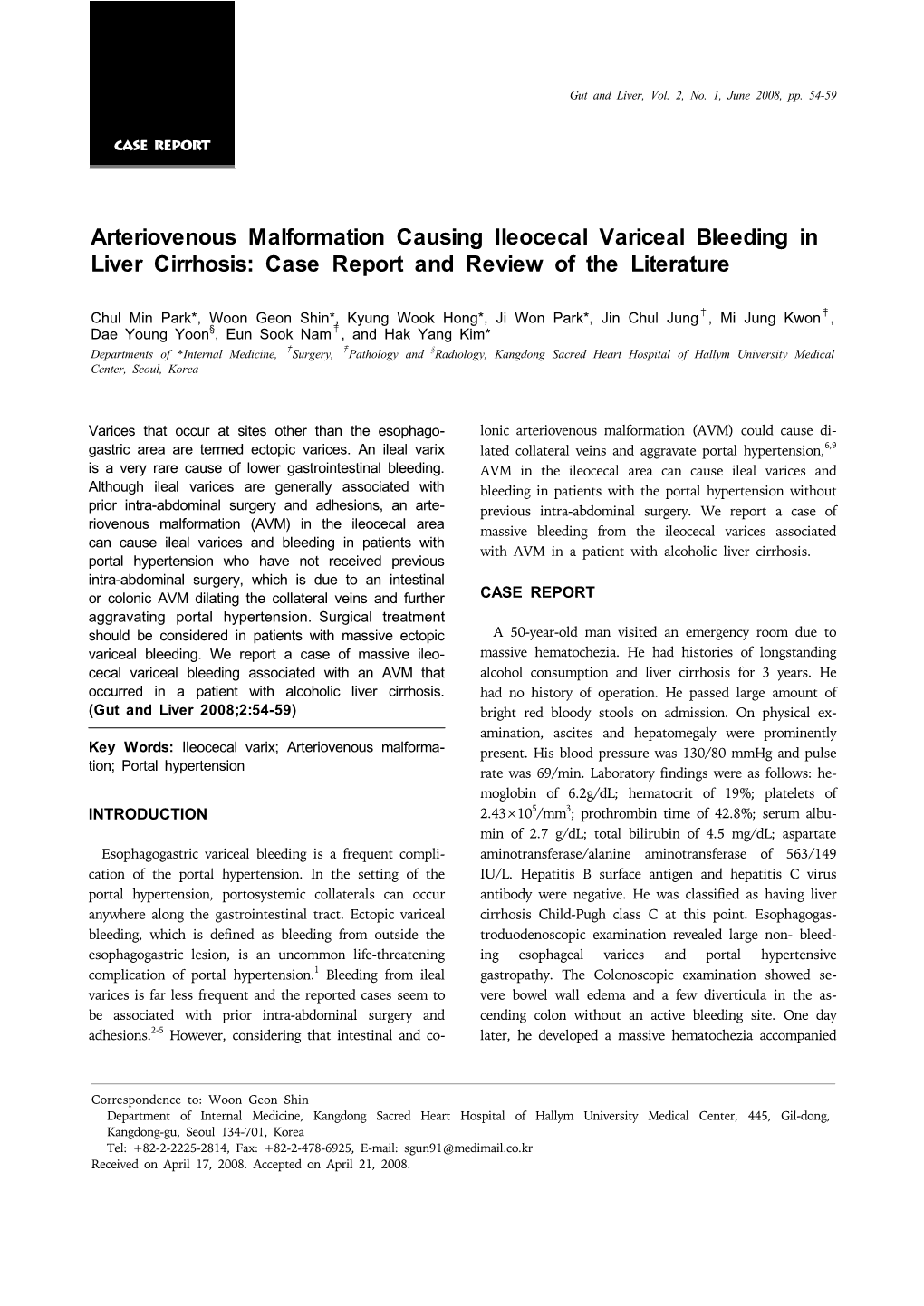 Arteriovenous Malformation Causing Ileocecal Variceal Bleeding in Liver Cirrhosis: Case Report and Review of the Literature