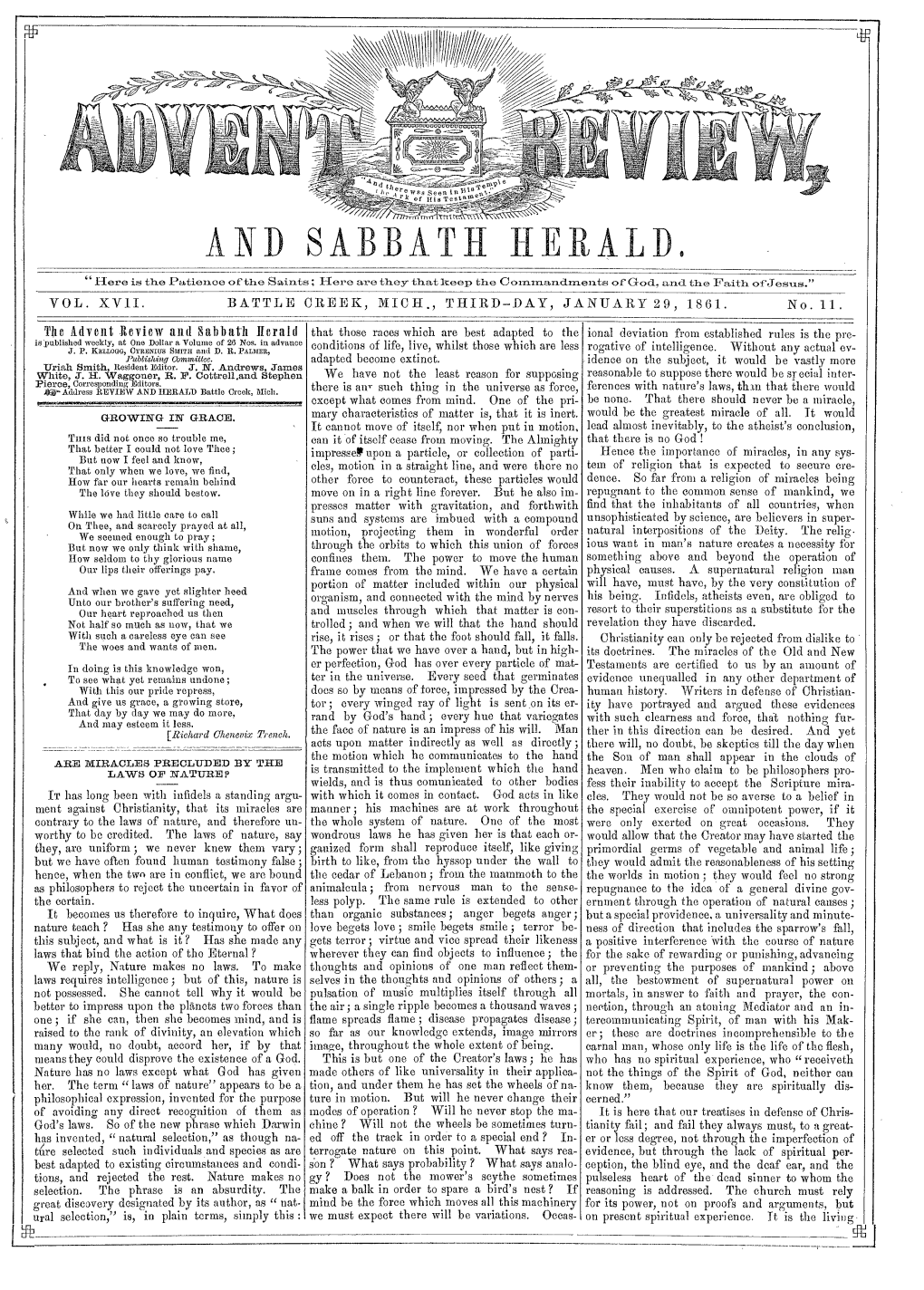 And Sabbath Herald