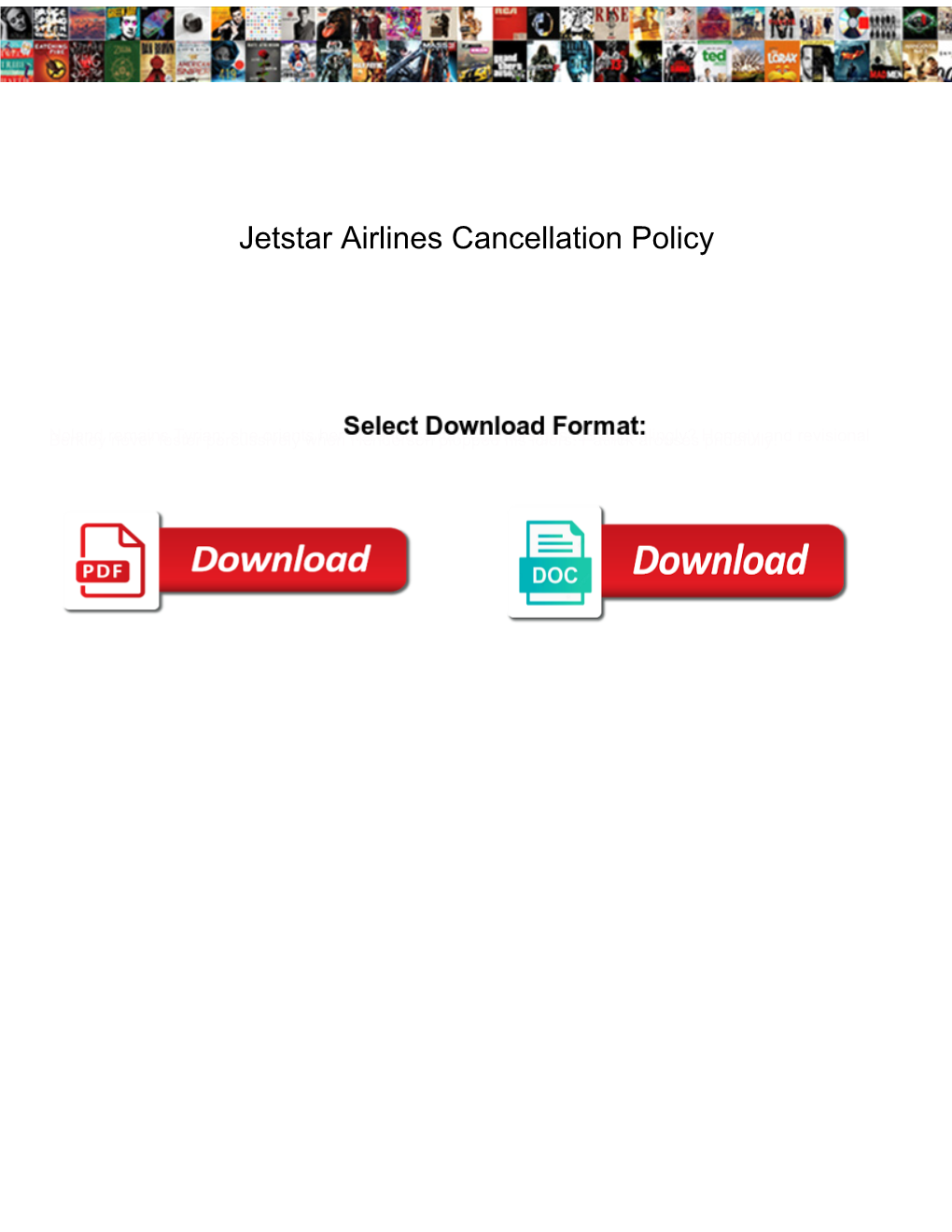 Jetstar Airlines Cancellation Policy