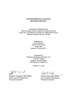 Format Ii Environmental Review