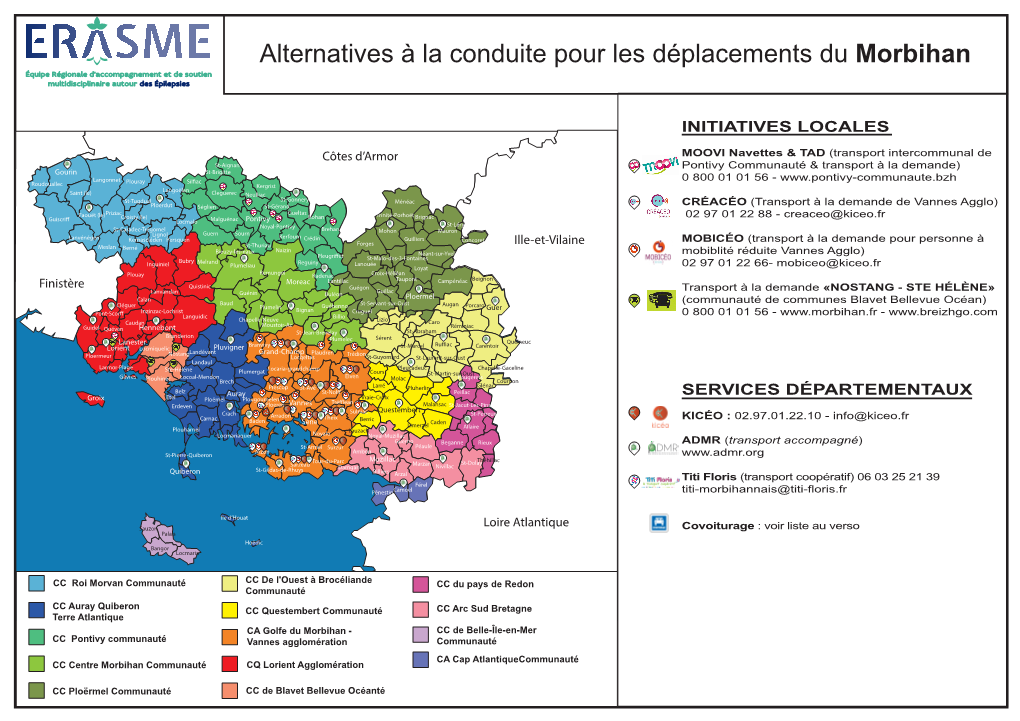 Carte Des Pays Et Des Communautés De Communes En Cotes Morbihan 2