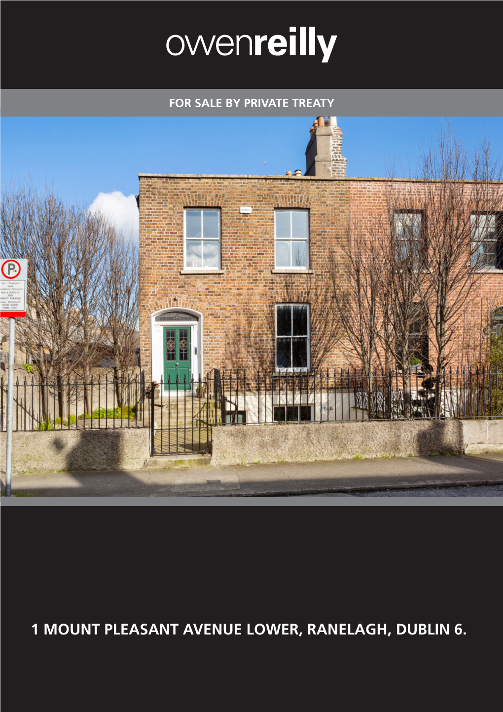 1 Mount Pleasant Avenue Lower, Ranelagh, Dublin 6. Summary Special Features