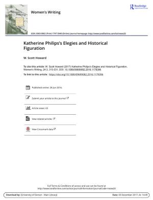 Katherine Philips's Elegies.Pdf