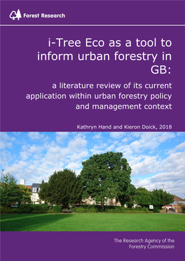 I-Tree Eco As a Tool to Inform Urban Forestry in GB: a Literature Review of Its Current Application Within Urban Forestry Policy and Management Context