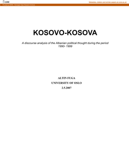 Kosovo-Kosova