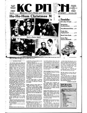 December 1982 ------KC PITCI1 4128 Broadway Kalufas:City, Missouri 64111 816-561-2744 PUBLISHER