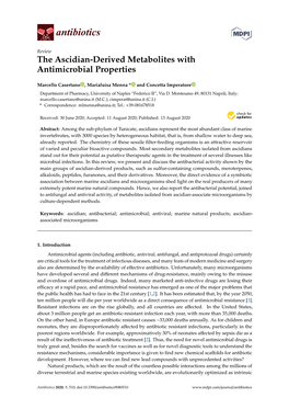 The Ascidian-Derived Metabolites with Antimicrobial Properties