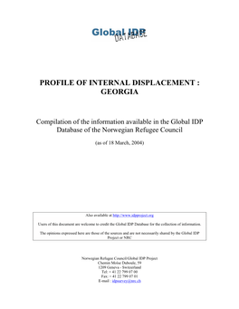 Profile of Internal Displacement : Georgia