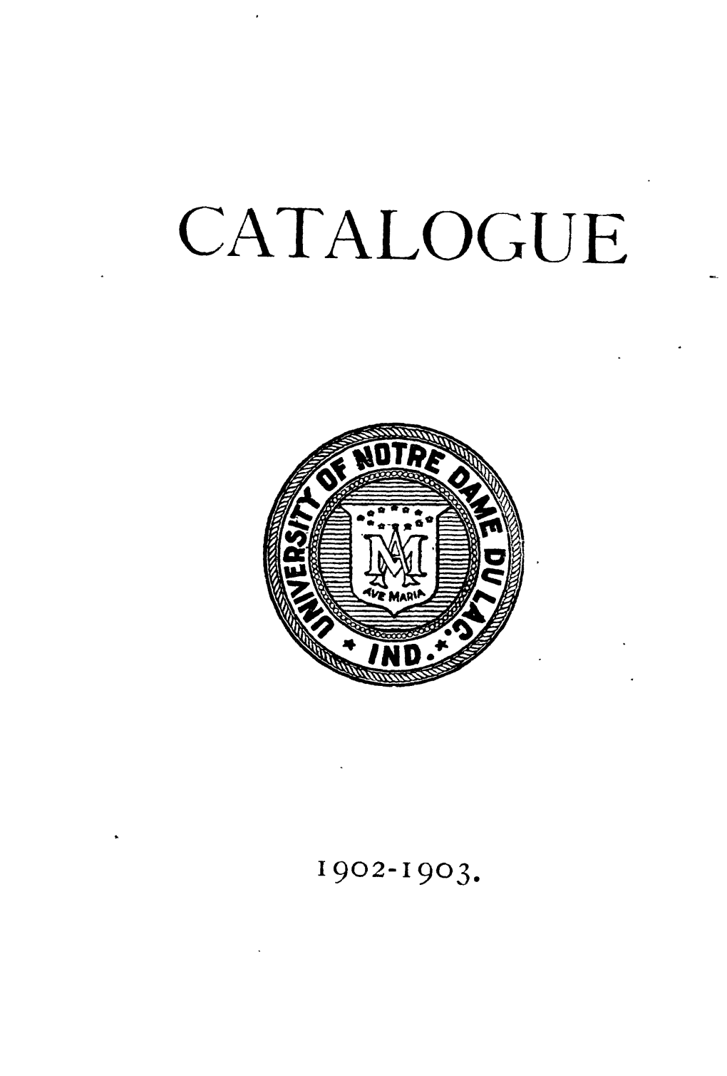 See 1902/1903 Catalogue