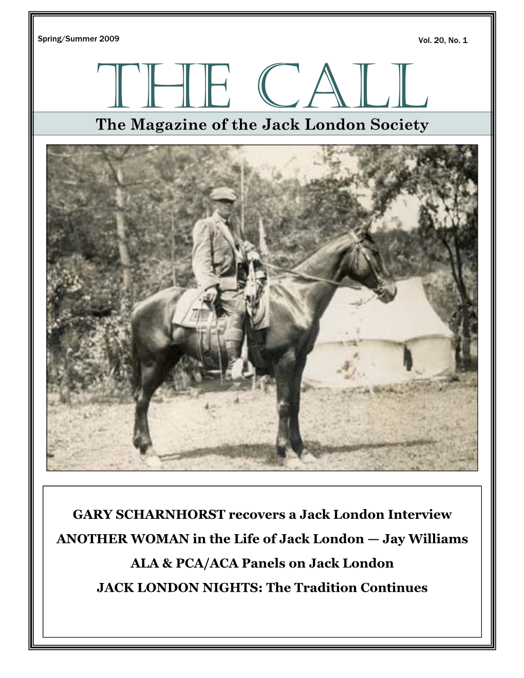 Jun23the Call Summer 2009 Issue.Pub