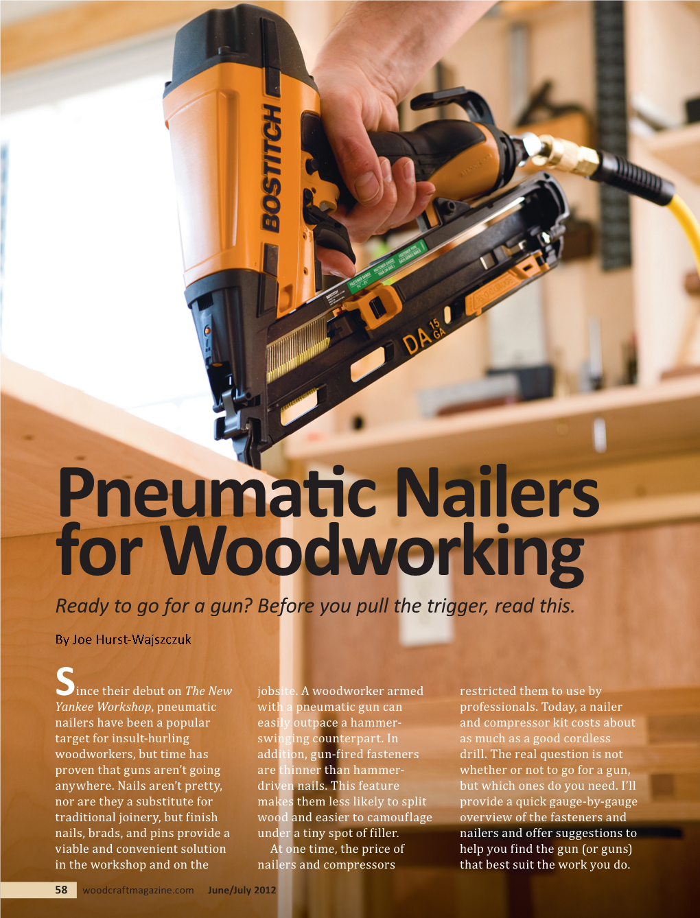 Pneumatic Nailers for Woodworking