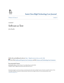 Software As Text John Shaeffer