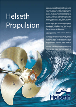 Helseth Propulsion