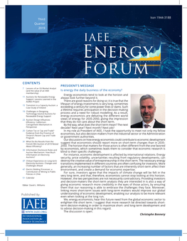 IAEE Energy Forum