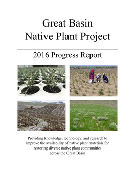 Great Basin Native Plant Project
