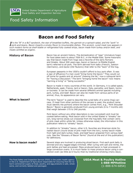Bacon and Food Safety