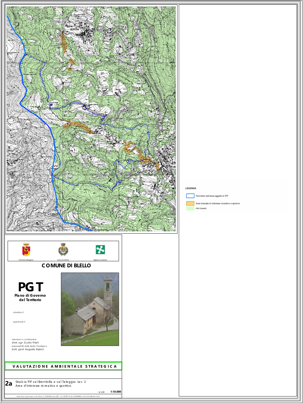 COMUNE DI BLELLO PGT Piano Di Governo Del Territorio