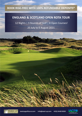 England & Scotland Open Rota Tour