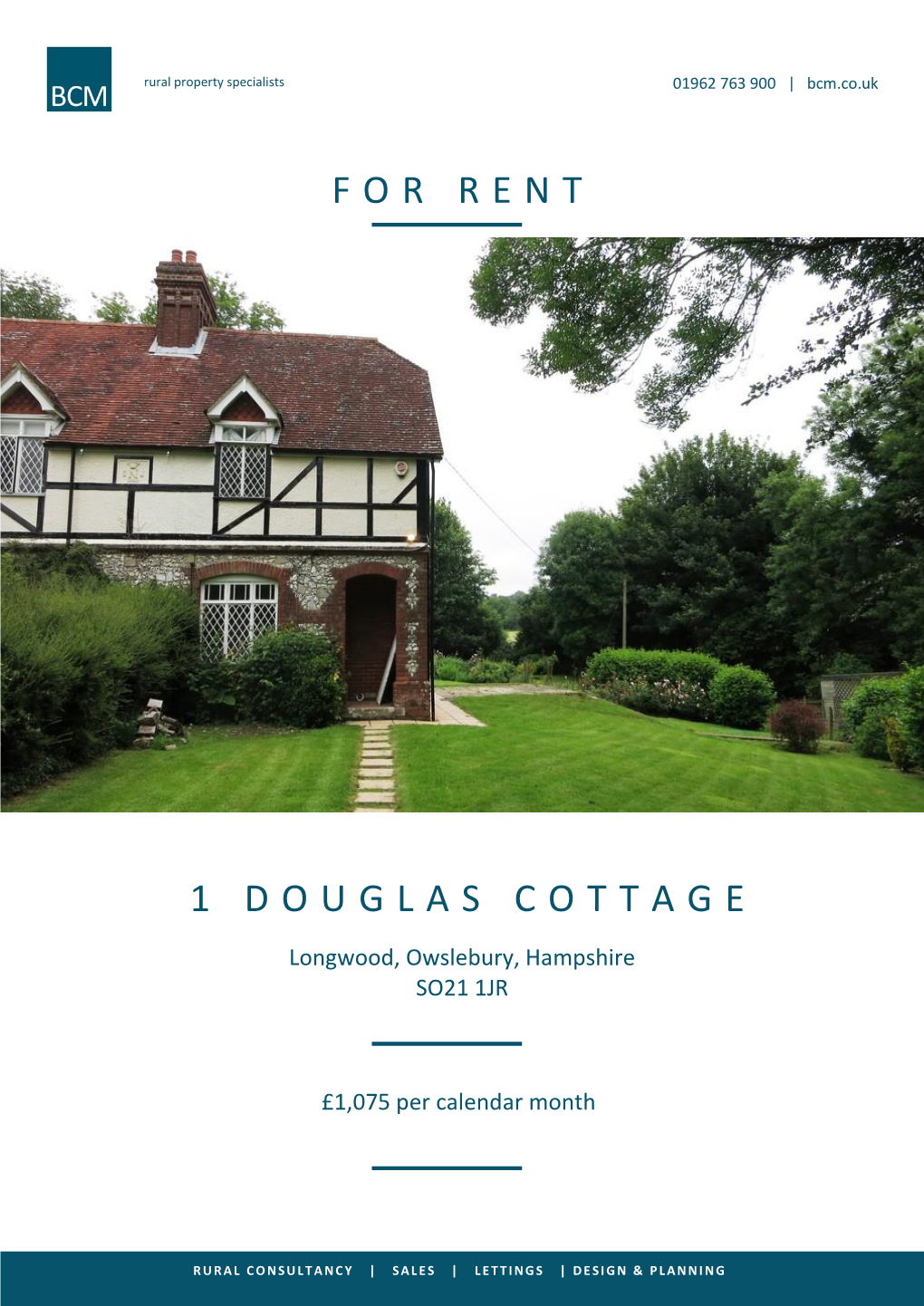 For Rent 1 Douglas Cottage