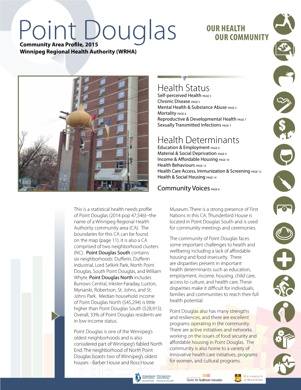 Point Douglas OUR COMMUNITY Community Area Profile, 2015 Winnipeg Regional Health Authority (WRHA)