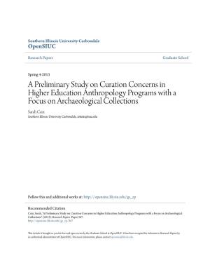 A Preliminary Study on Curation Concerns in Higher Education