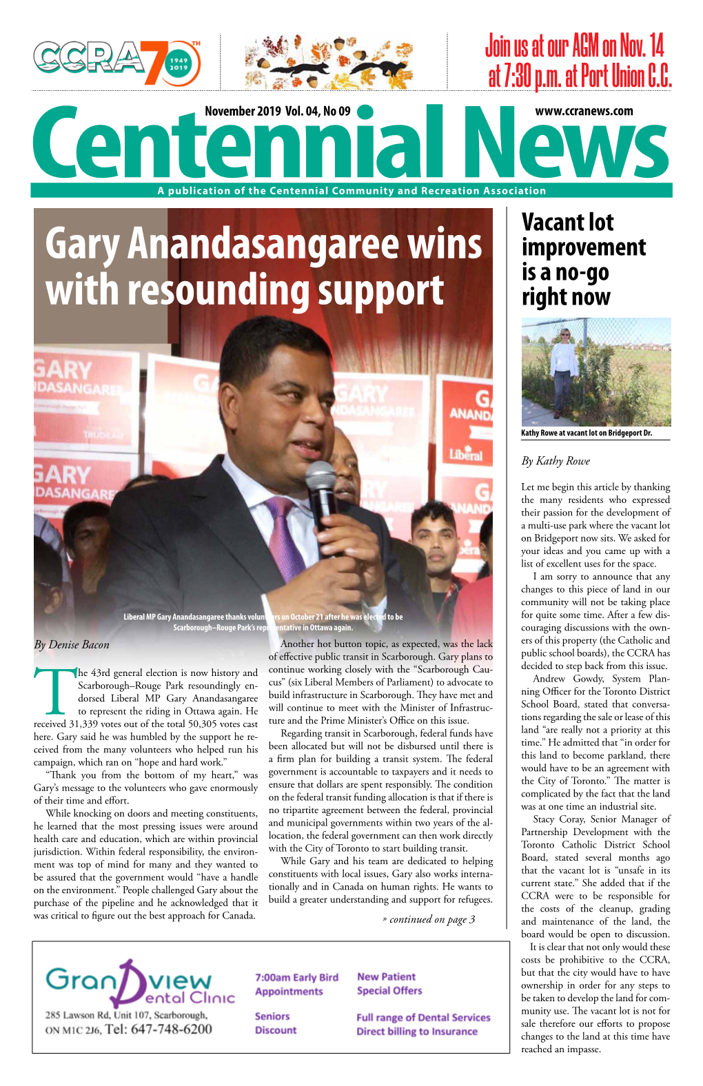Gary Anandasangaree Wins Improvement Is a No-Go with Resounding Support Right Now