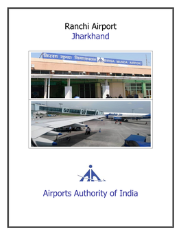 Ranchi Airport Jharkhand Airports Authority of India