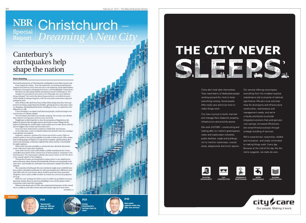 Christchurch – Report Dreaming a New City