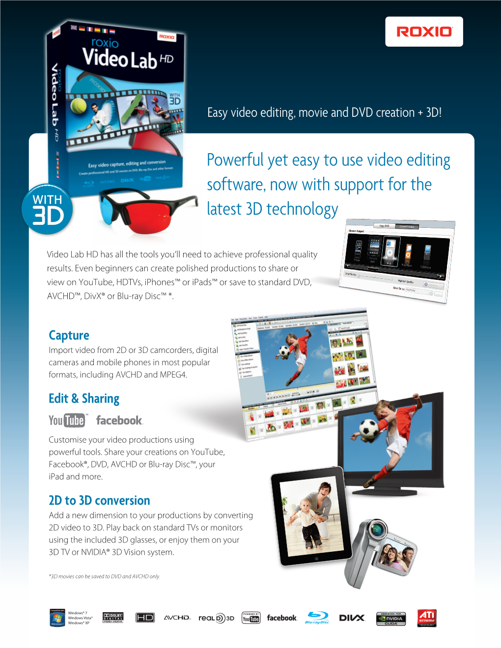 Powerful Yet Easy to Use Video Editing Software, Now with Support for the Latest 3D Technology