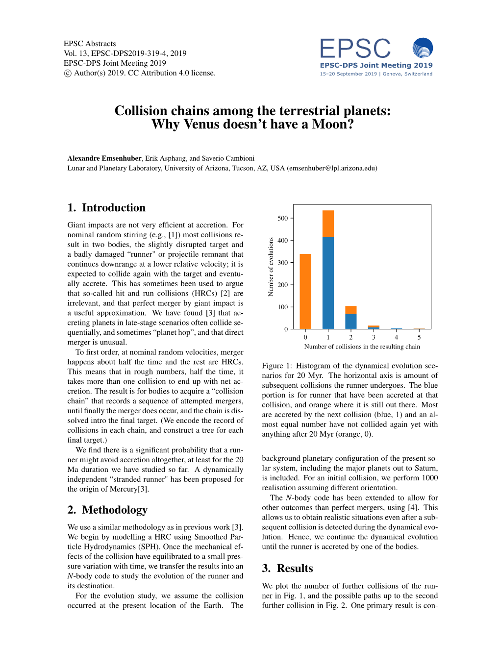 Collision Chains Among the Terrestrial Planets: Why Venus Doesn't Have A