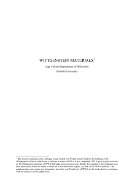 Wittgenstein Materials1