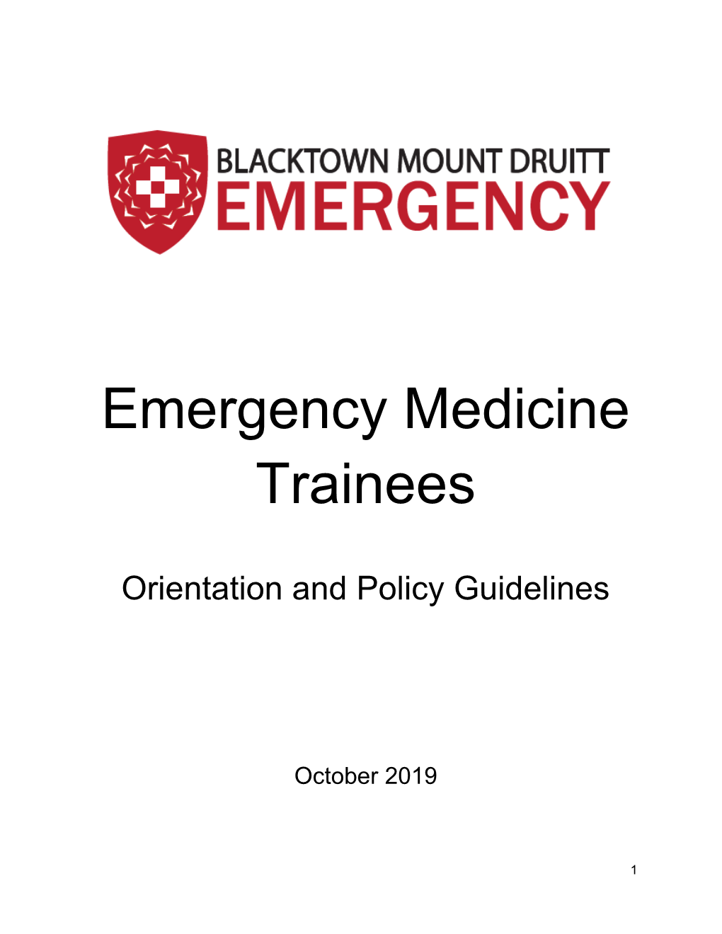 Emergency Medicine Trainees