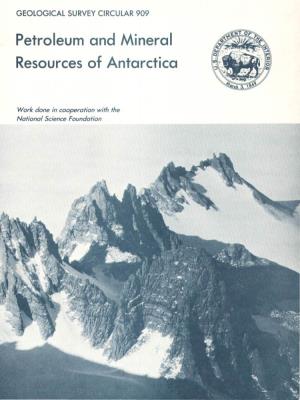 Petroleum and Mineral Resources of Antarctica