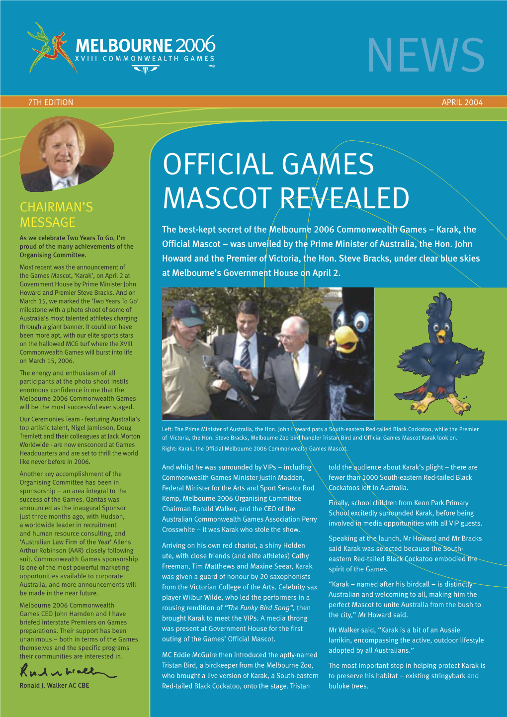 Official Games Mascot Revealed