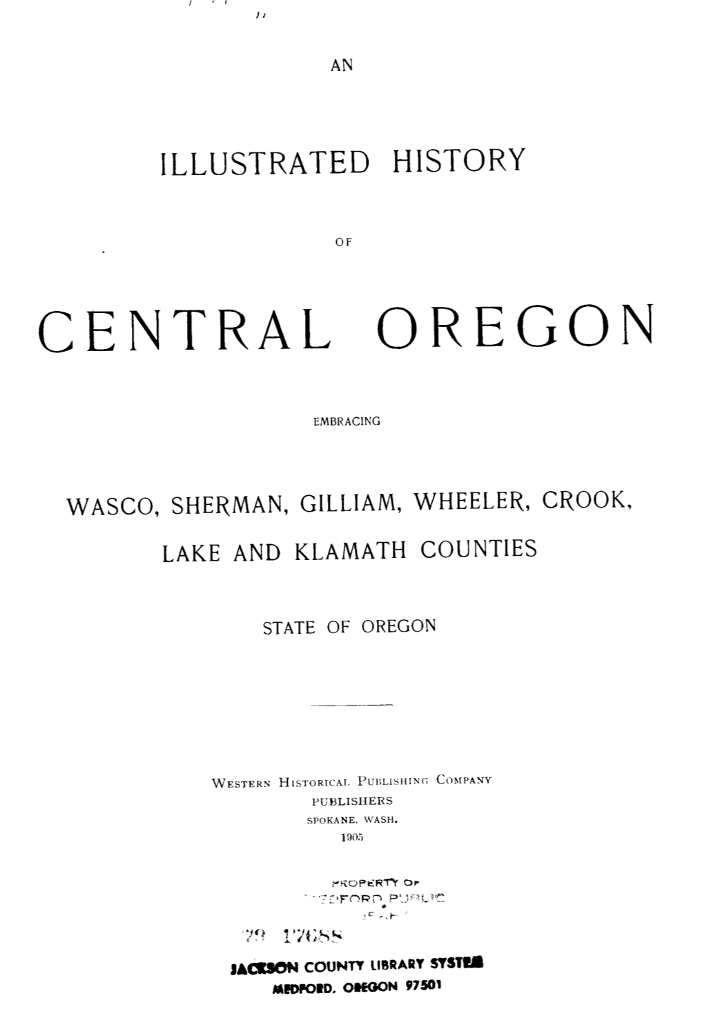 An Illustrated History of Central Oregon