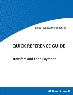 Transfers and Loan Payment Transfers Bankoh Business Connections (BBC) 3.0