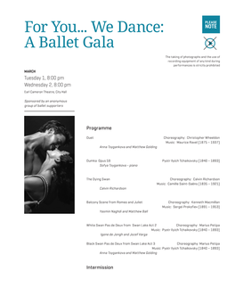 For You... We Dance: a Ballet Gala