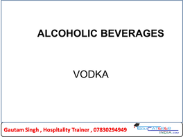 Alcoholic Beverages Vodka