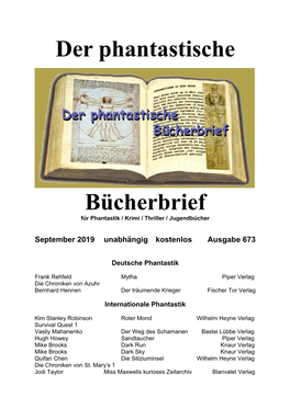 Phantastischer Bücherbrief