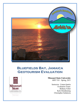 Bluefields Bay, Jamaica Geotourism Evaluation