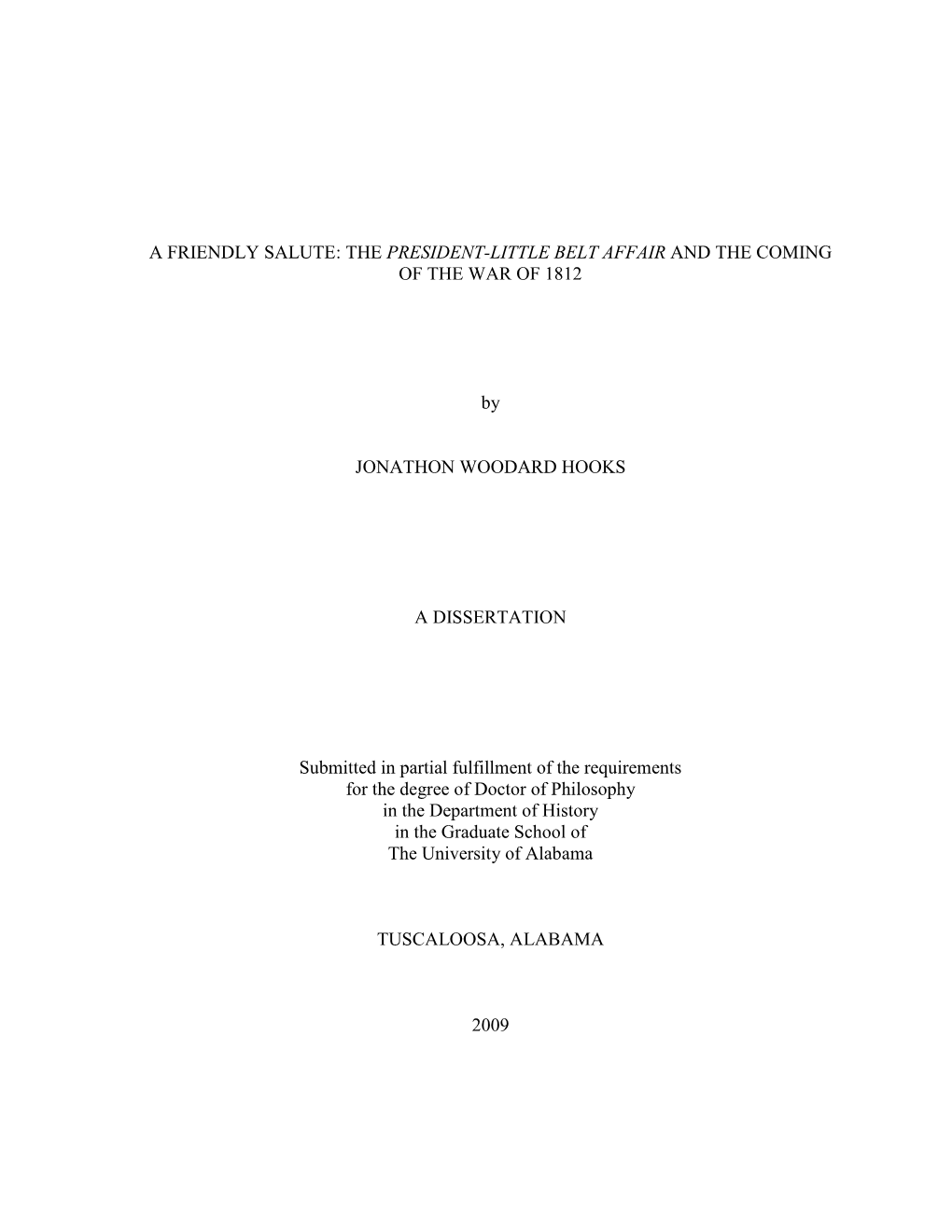 The President-Little Belt Affair and the Coming of the War of 1812