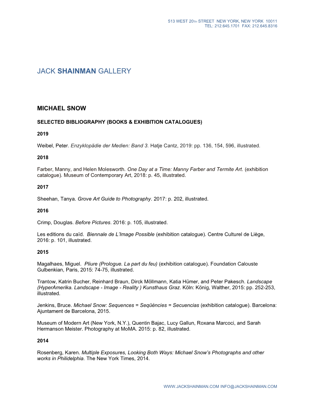 Jack Shainman Gallery
