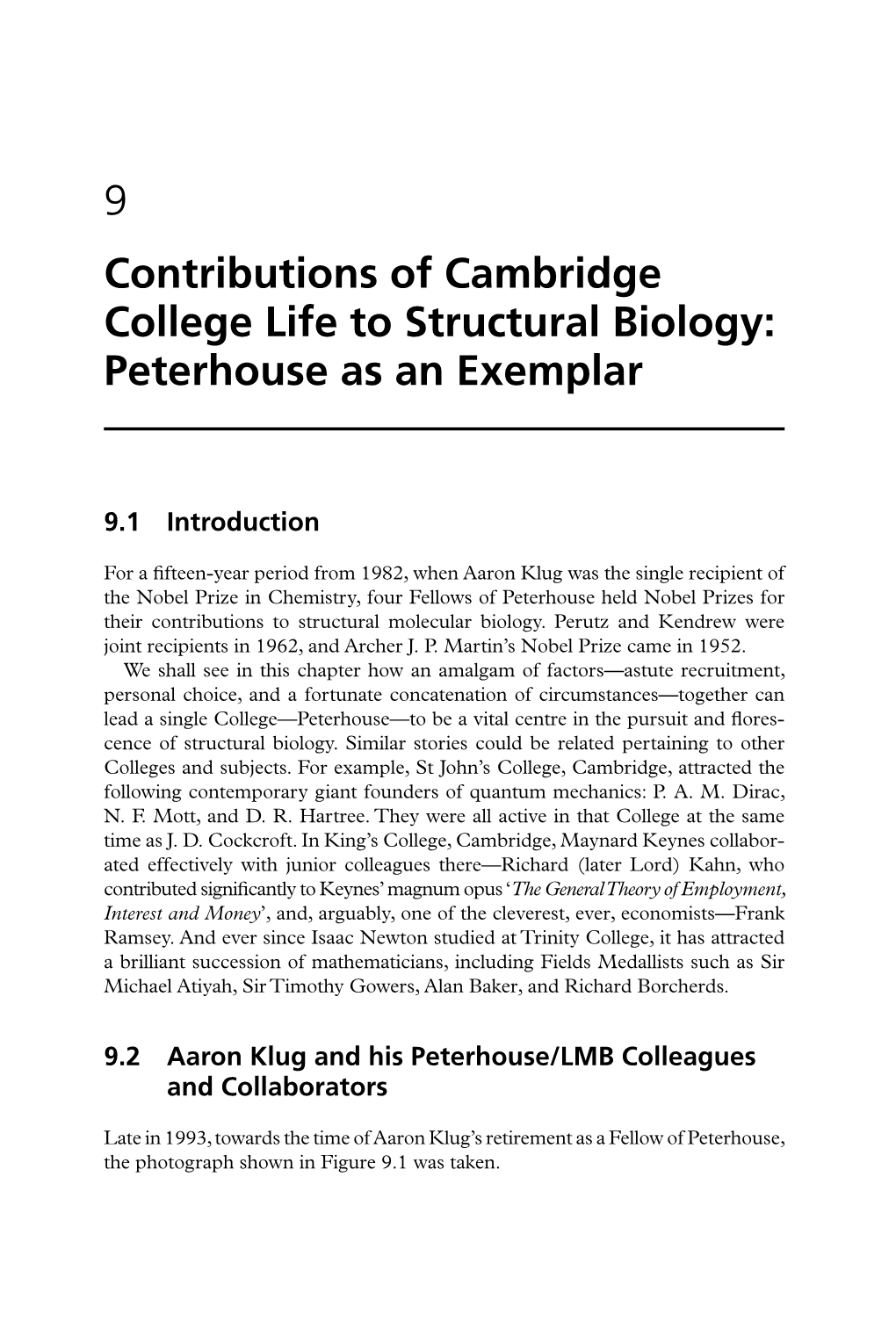 Architects of Structural Biology: Bragg, Perutz, Kendrew, Hodgkin